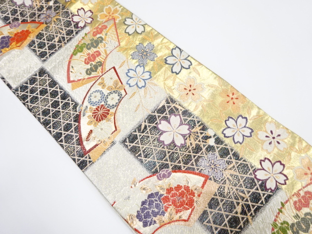 着物・帯 ] - 袋帯 地紙に枝垂れ桜模様織出し袋帯 | 宗 sou::お茶道具